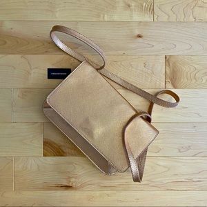 Banana Republic Leather Purse, Rose Gold